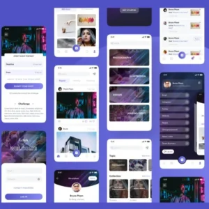 Figma Mobile App UI Kit – 40+ Screens for Any App Project