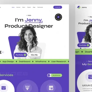 Modern Figma Portfolio Template – Clean, Minimal & Easy to Edit
